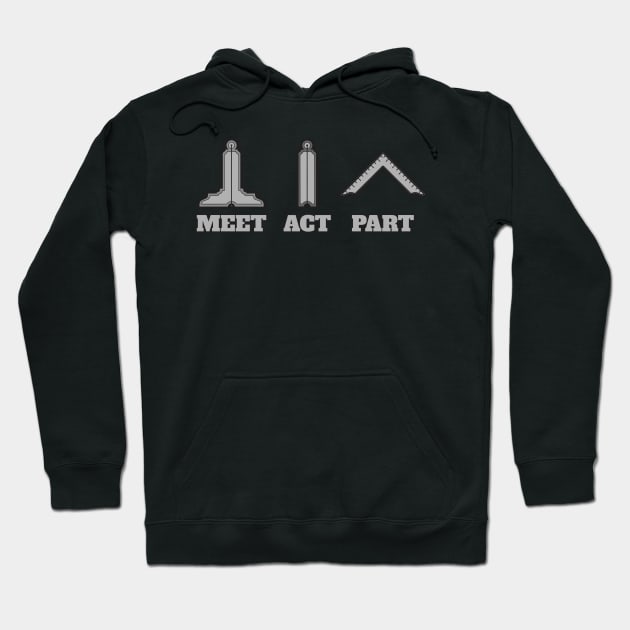 Meet. Act. Part. Hoodie by Brova1986